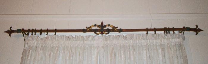 Antique curtain rod.  4 available.