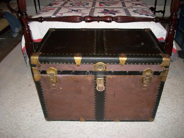 Antique steamer trunk 
