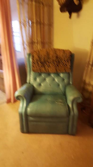 Turquoise Recliner Tufted