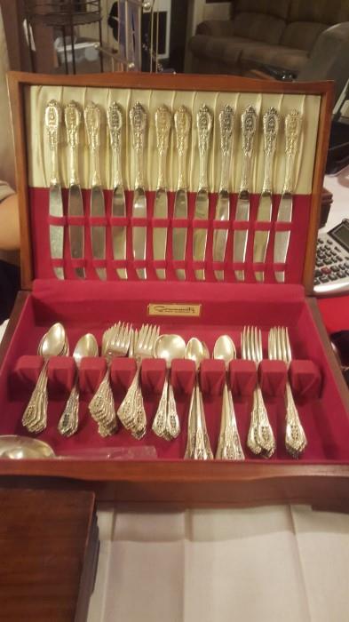 Wallace Sterling Silver Flatware 110 Pieces