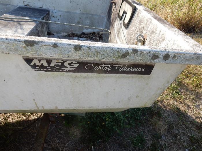 Cartop Fishermans Boat Fiberglass