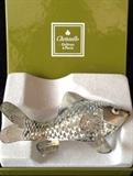 New-in-box Christofle reticulated fish