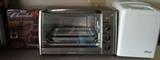 New-in-box Chocolate fondue fountain, GE stainless convection/toaster oven, Oster breadmaker