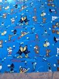 Vintage cartoon character bedspread