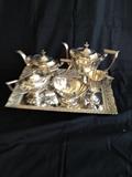 Stunning Antique 6 Piece Sterling Tea Service.