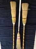 Vintage Curling Brooms.