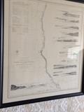 Set of 3 Framed Survey Maps