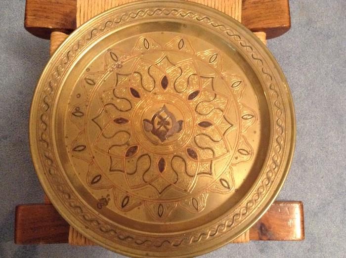 Brass plate from India