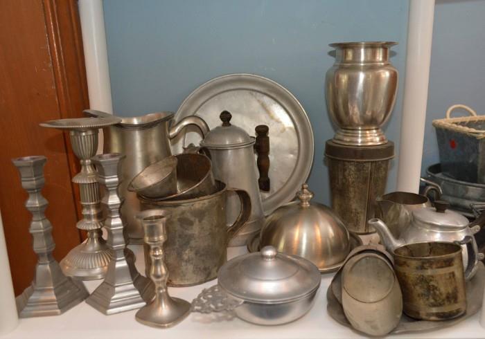 Metalware--Silver Plate, Stainless, Tin, Pewter, Aluminum
