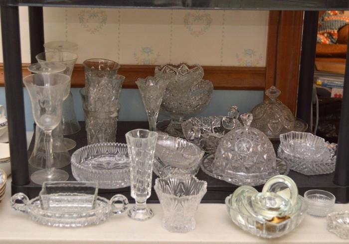 Large Collection of Crystal, Leaded Crystal & Pressed Glass