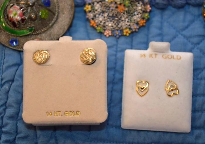 14 KT Gold Earrings