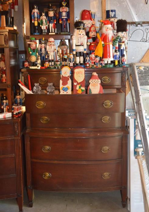Vintage Mahogany Highboy Dresser