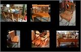 Table & chairs, Saddles, Sofa Table, 