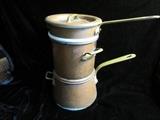 Lamalle copper and porcelain double boiler