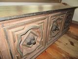 deep relief carved cabinet
