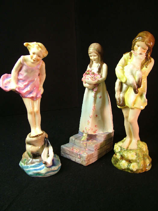 Seabreeze, Spring, The Bridesmaid. Royal Worcester. F. G. Doughty