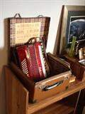 Accordion: Red, Vintage