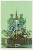 Lot 3: DAVID ADICKES, (American, born 1927), Cathedral, Serigraph, ed. 60/300, H 29¾ x W 21½ inches