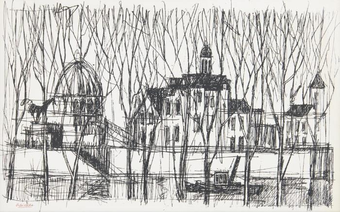 Lot 1: DAVID ADICKES, (American, born 1927), Untitled, Serigraph, H 19 x W 30½ inches 