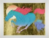 Lot 15: GUILLAUME AZOULAY, (Moroccan, born 1949), Equus, 2006, Serigraph, ed. 285/500, H 34 x W 40½ inches 