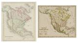 Lot 68: J. ARCHER, (English, 19th century), North America, 1835, Hand colored engraving, H 12¾ x W 10 inches