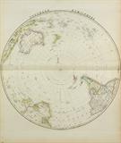 Lot 72: JAMES WYLD, (English, 1812-1887), Southern Hemisphere, 1843, Hand colored engraving, H 23 x W 28 inches
