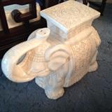 side of elephant plant stand (detail)