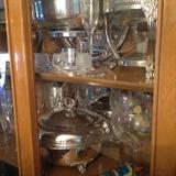 more vintage items in china closet