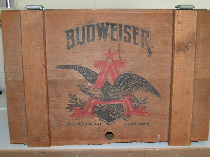 Vintage Budweiser beer crate 