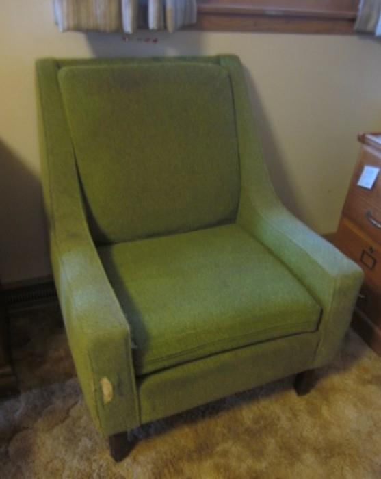 Mid Century Modern high back chair by Flexsteel.  Great construction - needs to be reupholstered.  
