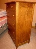 Vintage solid oak 6-drawer chest