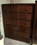 Vintage 5-drawer chest, early American