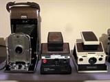 Vintage Polaroid Land Cameras:  Model 95A, Model SX-70A, Model SX-70