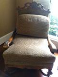 Gorgeous Carved Bergere - 1 of pair