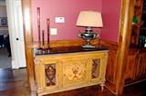 Decorative painted European chest