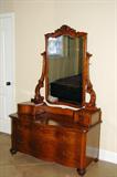 Antique style oak dresser with tilt mirror
