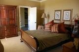 Queen Cherry sleigh bed and cherry tv armoire