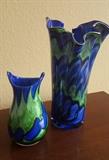 STUNNING Krosno Jozefina Polish Art Glass