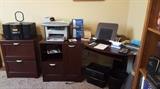 Office Furniture, wooden filing Cabinets, desk. Printer & Office SUpplies