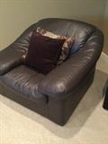 Italian leather armchair
