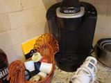 Keurig Coffee Maker with book