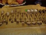 Silverplate Flatware Set in Folding Case