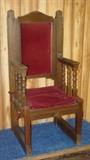Oak Deacons Chair