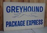 1941 Metal Greyhound Package Express Sign