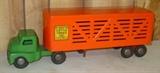 1950's Metal Structo Toy Cattle Truck