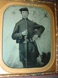 Civil War Tin Type Soldier w/Bayonet & Rifle
