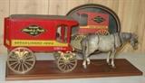 Advertising Wagon w/Tray & Horse