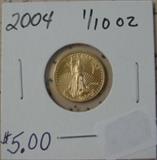 2004 Gold $5.00 Coin
