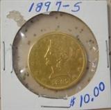 1897-S Gold $10.00 Coin