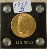 1912-S Gold $10.00 Indian Head Coin
